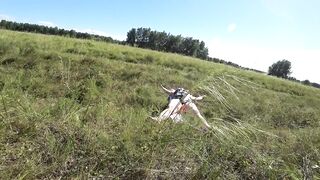 Amatőr vidéki dagadt feleség