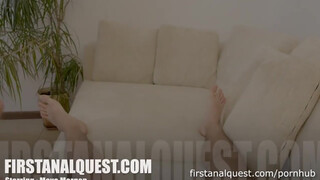 Maya Morgen a 18 éves tini bige - First Anal Quest