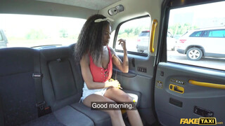 Fake Taxi - Tina Fire a méretes kannás barna bige