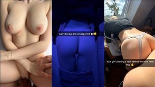 Koleszos csajok mocskos szexelése snapchat válogatásban hármas képernyőn