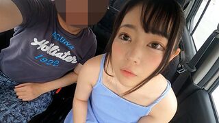 Méretes szemek és apró test! 147 cm-es osaka mini kisasszony cumizza és kézimunkázza a dákót vezetés közben